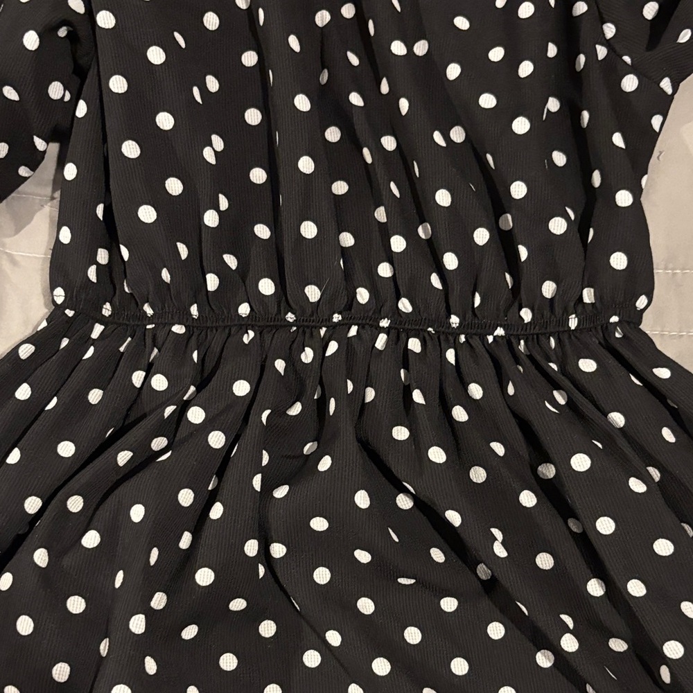 Black Polka Dot Dress - Picture 6 of 7